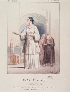 Lady Macbeth Charakter in Macbeth, Oper von Giuseppe Verdi von Anonymous Anonymous