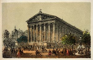 Paris 1874: Kirche La Madeleine von Anonymous Anonymous
