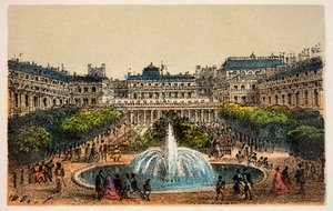 Paris 1874: Gärten des Königspalastes, Private Sammlung von Anonymous Anonymous