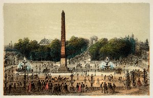 Paris 1874: La Place de la Concorde, Private Sammlung