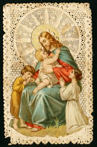 Andachtsbild: Jesus mit Kindern