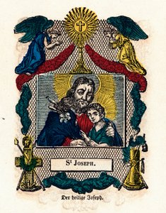 Andachtsbild: Heiliger Josef