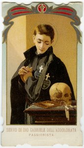 St. Gabriel von Unserer Lieben Frau der Schmerzen, italienischer Passionisten-Schüler von Anonymous Anonymous