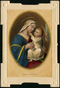Frommes Bild: Jungfrau Maria mit Jesus