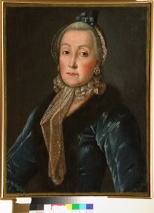 Porträt der Gräfin Anna Danilova Trubetskaya (1710-1780), geborene Drutskaya Sokolinskaya