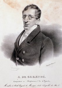 Porträt von Alexis de Garaude (1779-1852), französischer Komponist. 19. Jahrhundert