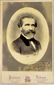Porträt von Giuseppe Verdi (1813-1901), italienischer Komponist. Um 1850. Private Sammlung. Mailand