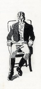 Porträt von Heathcliff, Figur aus dem Roman "Sturmhöhe" von Emily Bronte (1818-1848) (Zeichnung) von Anonymous Anonymous