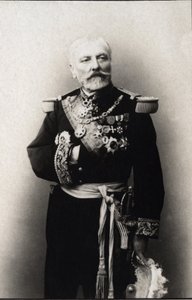 Porträt von Hyacinthe Laurent Theophile Aube (Admiral Aube) (1826-1890), französischer Admiral. FPL-Sammlung.