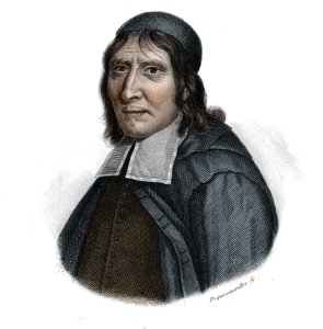 Porträt von Jean Hamon (1618-1687), französischer Arzt und Jansenist in „Portraits et histoire des hommes utile: hommes et femmes de tous pays et de tous conditions, qui acquis des droits à la reconnaissance des hommes“ veröffentlicht und verbreitet von de von Anonymous Anonymous