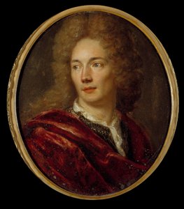 Porträt von Jean de La Bruyere (1645-1696) französischer Moralist. Gemälde auf anonymer Kupferplatte (17. Jahrhundert) von Anonymous Anonymous