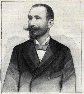 Porträt von Pierre Sales (1854? -1921?), ein französischer Schriftsteller. Gravur in "Le Petit Parisien" von Anonymous Anonymous