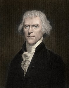 Porträt von Thomas Jefferson (1743-1826), Präsident der Vereinigten Staaten von 1801 bis 1809