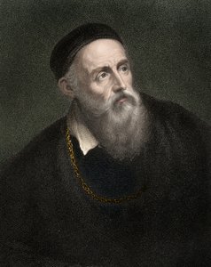 Porträt von Tizian (1490-1576), Tiziano Vecellio, venezianischer Maler von Anonymous Anonymous