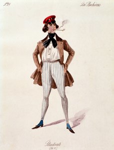 Porträt eines Studenten, aus La Bohème von Puccini (1892-1895)