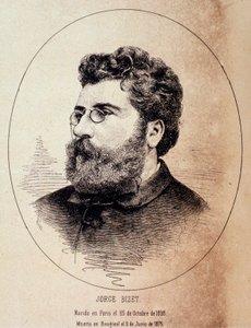 Porträt des englischen Komponisten Georges Bizet (Zeichnung nach Fotografie) von Anonymous Anonymous