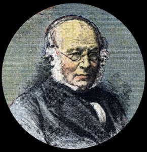 Postgeschichte: Porträt von Sir Rowland Hill, Urheber der Postreform von 1839
