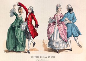 Ballkostüme 1762 (Regierungszeit von König Ludwig XV)