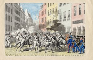 Revolution im Juli 1830 in Paris von Anonymous Anonymous