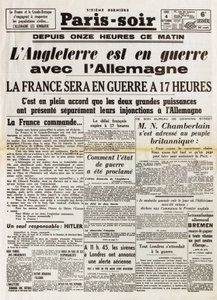 Zweiter Weltkrieg (1939-1945) - Zweiter Weltkrieg (WWII oder WW2): Pariser Abend des 4. September von Anonymous Anonymous