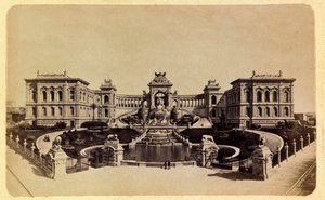 Die Stadt Marseille und ihre Umgebung um 1885-1890: Der Lonchamp-Palast (Museum der Schönen Künste)