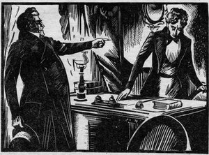 Verschiedene Fakten: die Verhaftung und der Prozess vor dem Gericht von Hérault gegen Edmond Couty Lappommerais, der mehrere seiner Geliebten durch Vergiftung ermordete, im Jahr 1863. Illustration aus „Le petit journal illustré“ 1931