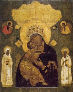 Muttergottes von Volokolamsk, 16. Jahrhundert von Anonymous Russian icon painter