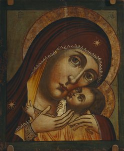 Unsere Liebe Frau von Korsun Korsunskaya, 17. Jahrhundert von Anonymous Russian icon painter