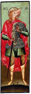 Heiliger Christophorus als Kynokephalie von Anonymous Russian icon painter