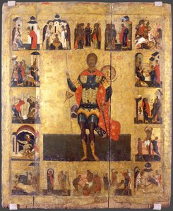 Heiliger Niketas der Gote, 16. Jahrhundert von Anonymous Russian icon painter