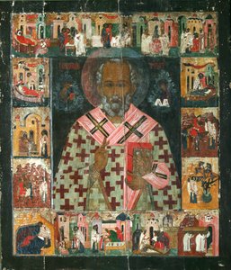 Sankt Nikolaus mit Szenen aus seinem Leben, 16. Jahrhundert