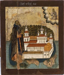 Heiliger Nilus vom Seligersee von Anonymous Russian icon painter