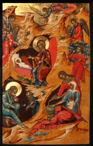 Die Geburt Christi, 18. Jahrhundert von Anonymous Russian icon painter