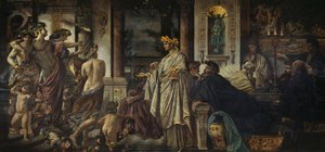 Das Gastmahl. Nach Platon (zweite Fassung) von Anselm Feuerbach