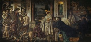 Das Symposium Zweite Version, ca. 1871-1874 von Anselm Feuerbach