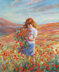 Mandy zwischen den Mohnblumen