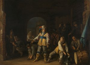 Soldaten in einem Wachraum von Anthonie (1601-73) Palamedesz