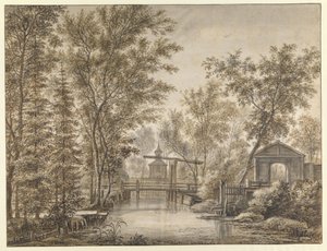 Die Zugbrücke bei Spruytenburg von Anthonie Waterloo