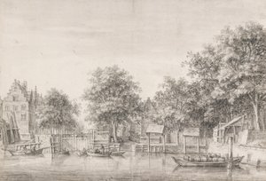 Ansicht der Sint-Anthoniessluis in Amsterdam