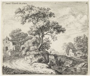 Landschaft mit einer Kapelle (Hügellandschaften)