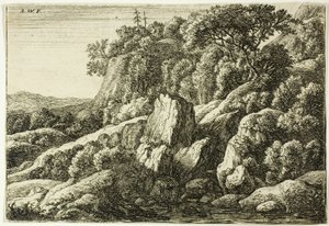 Felsige Landschaft von Anthonie Waterloo