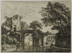 Die zerstörte Stadt von Anthonie Waterloo