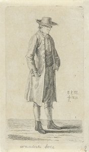 Mann mit Hand in der Jackentasche von Anthonie Willem Hendrik Nolthenius de Man