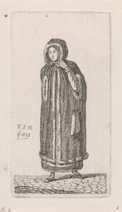 Frau mit Mantel von Anthonie Willem Hendrik Nolthenius de Man