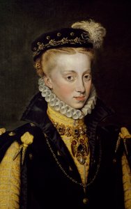 Porträt von Anna von Österreich, Königin von Spanien 1570