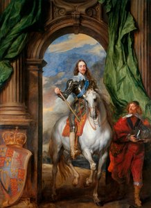 Reiterporträt von Charles I, König von England 1600-1649 mit M. de St Antoine, 1633