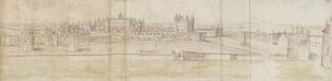 Hampton Court Palace von Norden von Anthonis van den Wyngaerde