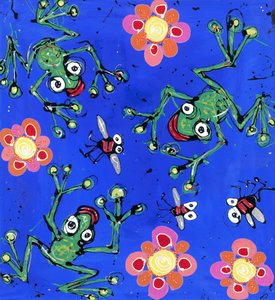 Frosch Tapete