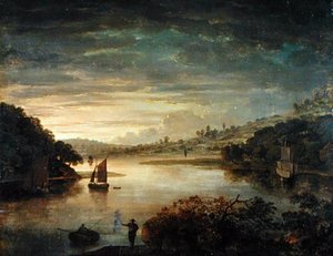 Ein Blick auf den Fluss Neath in Glamorganshire