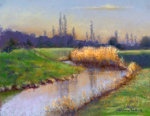 Winterabend an der Clyst, 2003
